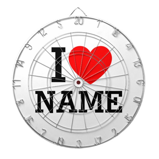 Herzname Dartscheibe (vorne)