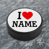 Herzname Eishockey Puck