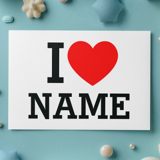 Herzname Empfehlungskarte