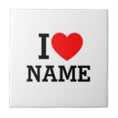 Herzname Fliese (Vorderseite)