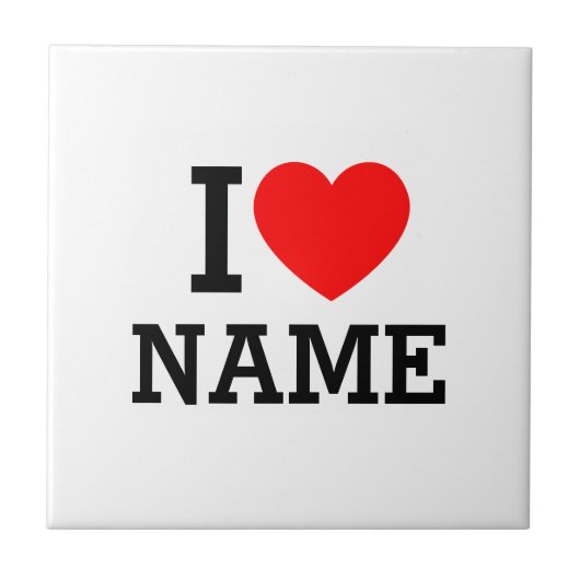 Herzname Fliese (Vorderseite)