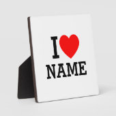 Herzname Fotoplatte (Vorderseite)