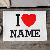 Herzname Fußmatte