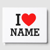 Herzname Gästebuch (Vorderseite)