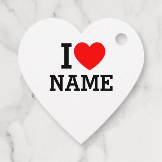 Herzname Geschenkanhänger (Rückseite)