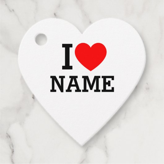 Herzname Geschenkanhänger (Vorderseite)