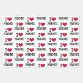 Herzname Geschenkpapier Set (Vorderseite 2)