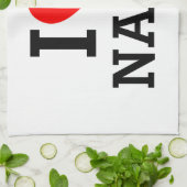 Herzname Geschirrtuch (Gefaltet)