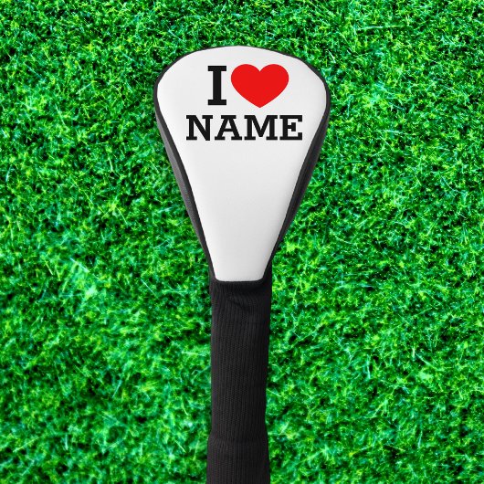 Herzname Golf Headcover