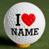 Herzname Golfball