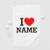 Herzname Golfhandtuch (Insitu)