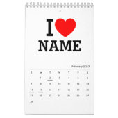 Herzname Kalender (Feb 2027)