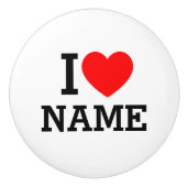 Herzname Keramikknauf (Vorderseite)