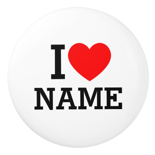 Herzname Keramikknauf (Vorderseite)