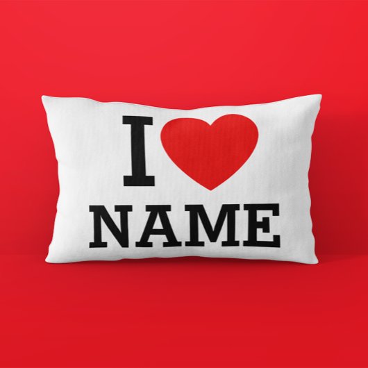 Herzname Kissenbezug
