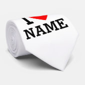 Herzname Krawatte (Gerollt)