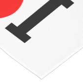 Herzname Kurzer Tischläufer (Ecke)