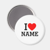 Herzname Magnet (Vorderseite/Rückseite)