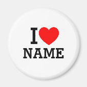 Herzname Magnet (Vorne)