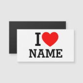 Herzname Magnetkarte (Vorne/Hinten)