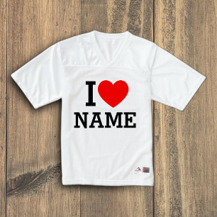 Herzname Männer Football Trikot