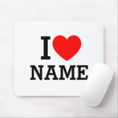 Herzname Mousepad (Mit Mouse)