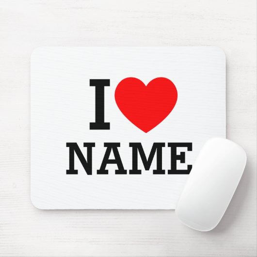 Herzname Mousepad (Mit Mouse)