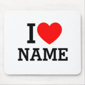 Herzname Mousepad (Vorne)