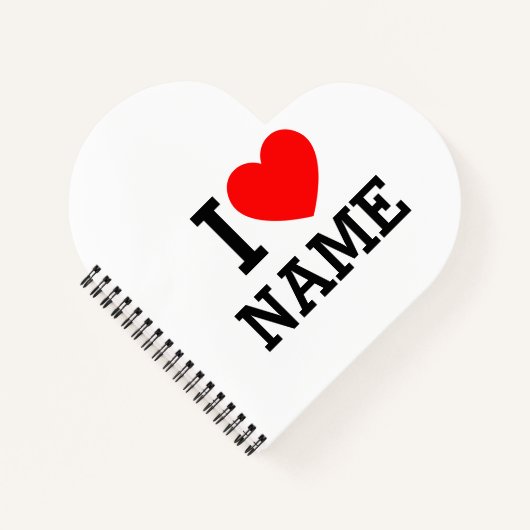Herzname Notizblock (Vorderseite)