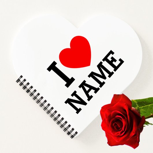 Herzname Notizblock