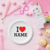 Herzname Pappteller (Party)