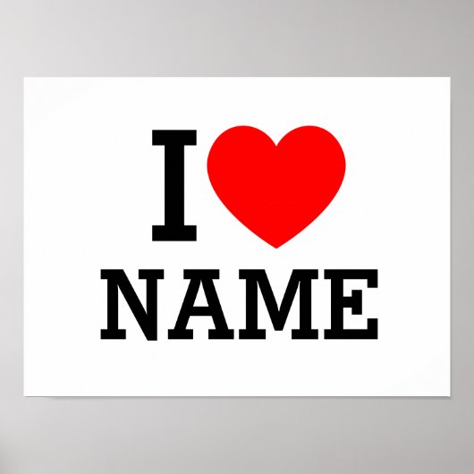 Herzname Poster (Vorne)