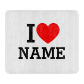 Herzname Schneidebrett (Vorderseite)