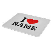 Herzname Schneidebrett (Ecke)