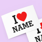 Herzname Seidenpapier