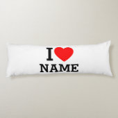 Herzname Seitenschläferkissen (Rückseite)