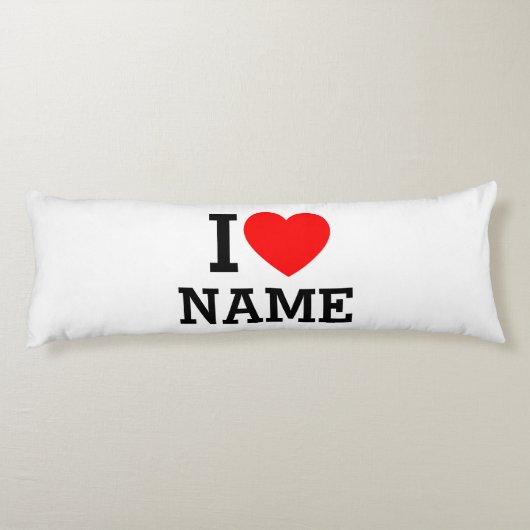Herzname Seitenschläferkissen (Rückseite)