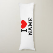 Herzname Seitenschläferkissen (Vorderseite Vertikal)