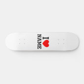 Herzname Skateboard (Horizontal)