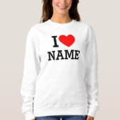 Herzname Sweatshirt (Vorderseite)