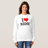 Herzname Sweatshirt (Vorne ganz)