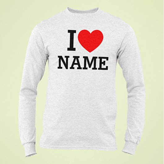 Herzname T-Shirt
