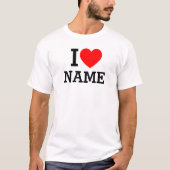 Herzname T-Shirt (Vorderseite)