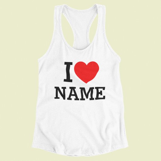 Herzname Tank Top
