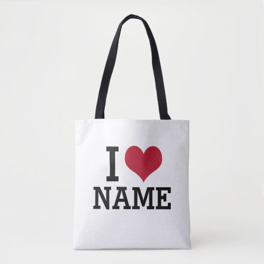 Herzname Tasche (Vorderseite)