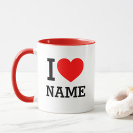 Herzname Tasse