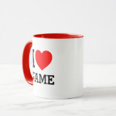 Herzname Tasse (Vorderseite Links)