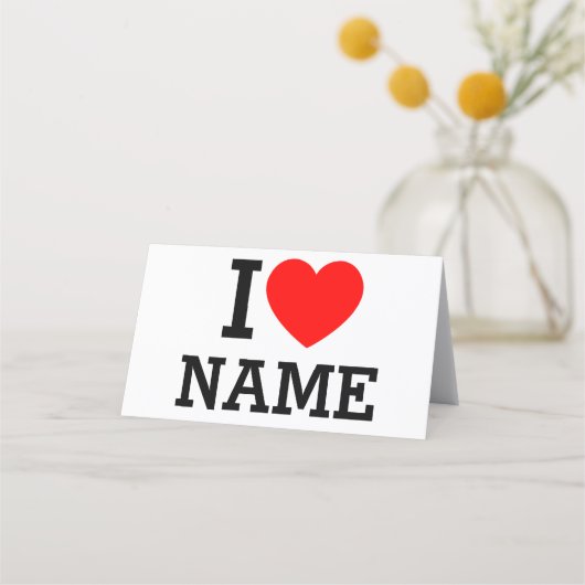 Herzname Terminkarte (Vorderseite)