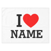 Herzname Tischdecke (Vorderseite (Horizontal))