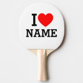 Herzname Tischtennis Schläger (Vorderseite)